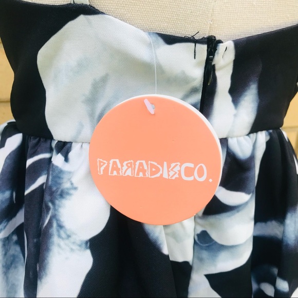 PARADISCO BNWT size 8 Playsuit Romper Skort Dressy Party Cocktail Floral - Picture 6 of 9